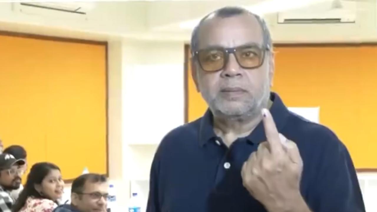 Actor Paresh Rawal also cast his vote along with his wife in Mumbai. Talking to the media, he said a punishment like increase in tax should be imposed on peope who do not vote