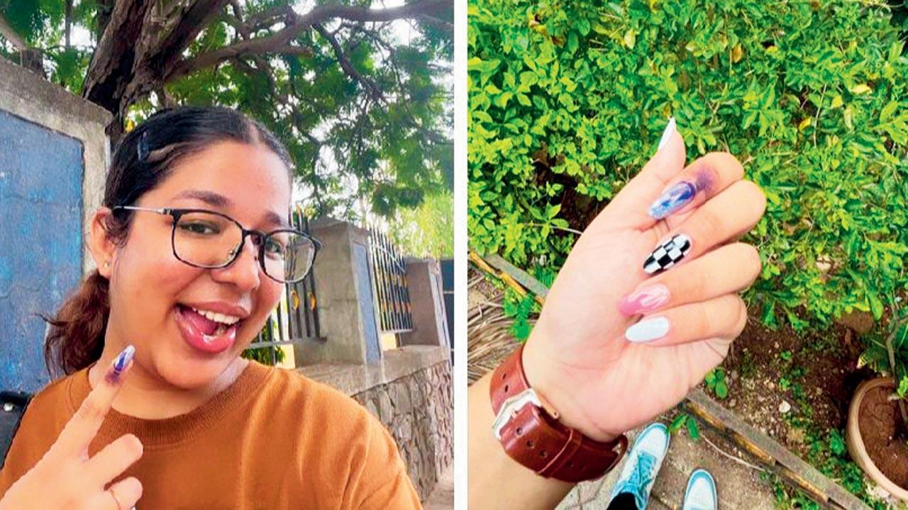 Social media posts by enthusiastic voters who exercised their franchise for the first time on Monday
