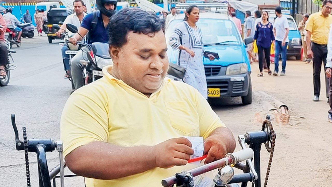 Ashok Tupekar, 31, A polio patient