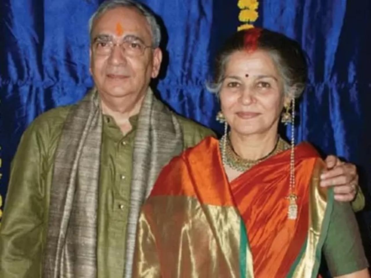 On 16 January 2011 she got married at Arya Samaj to a physicist, Prof. Atul Gurtu. The couple met on Facebook and Suhasini tied the knot when she was 60