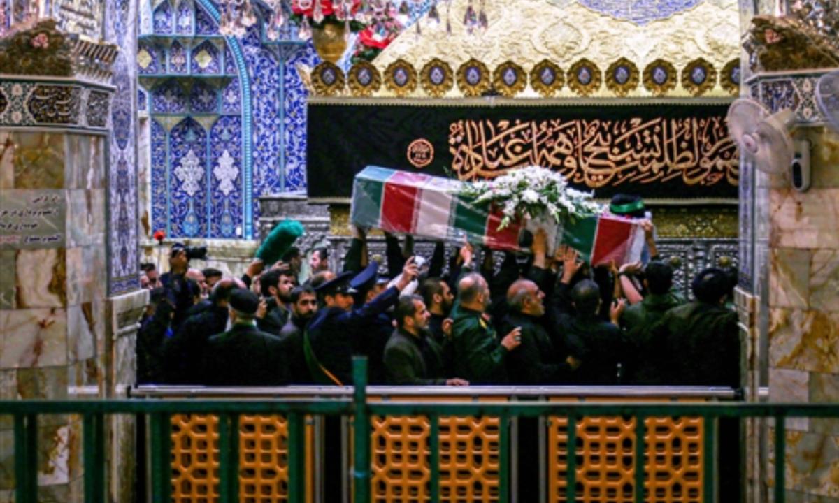 The caskets of the eight killed will then be taken on a procession through downtown Tehran to Azadi, or 'Freedom Square' where President Ebrahim Raisi gave speeches in the past.