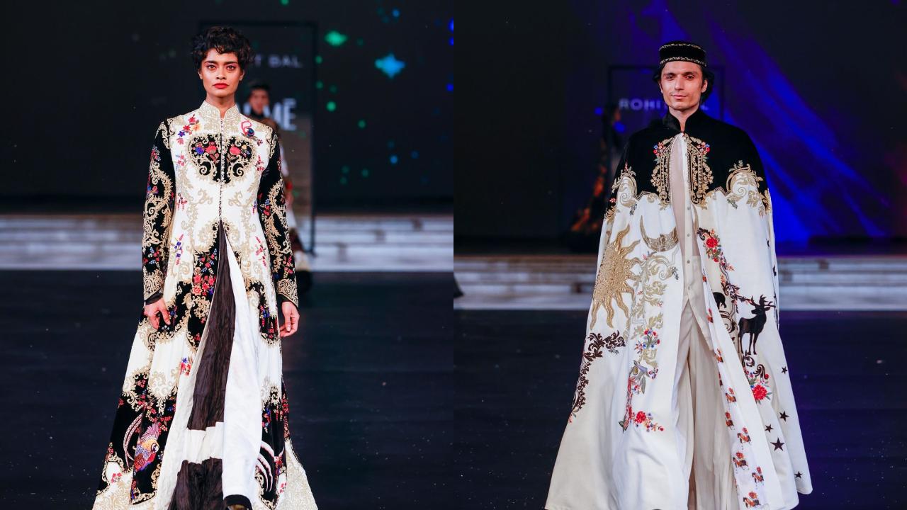 The designs in this collection were characterised by floral motifs and flowing fabrics.