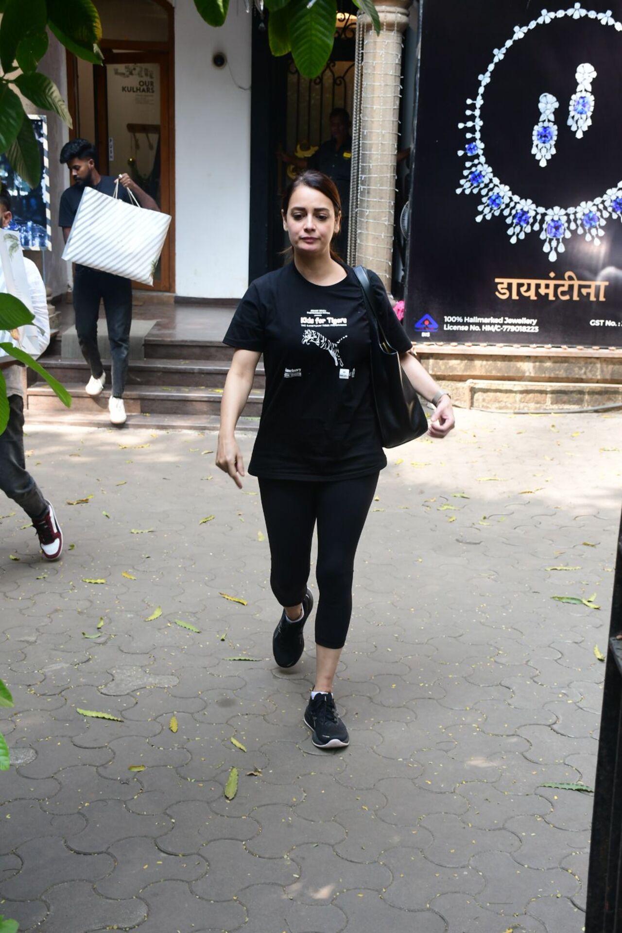 Dia Mirza spotted after her gym session