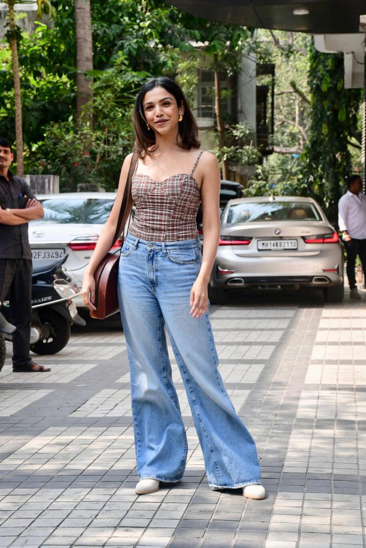 Shriya Pilgaonkar looked her fashionable best during a spotting in the city
