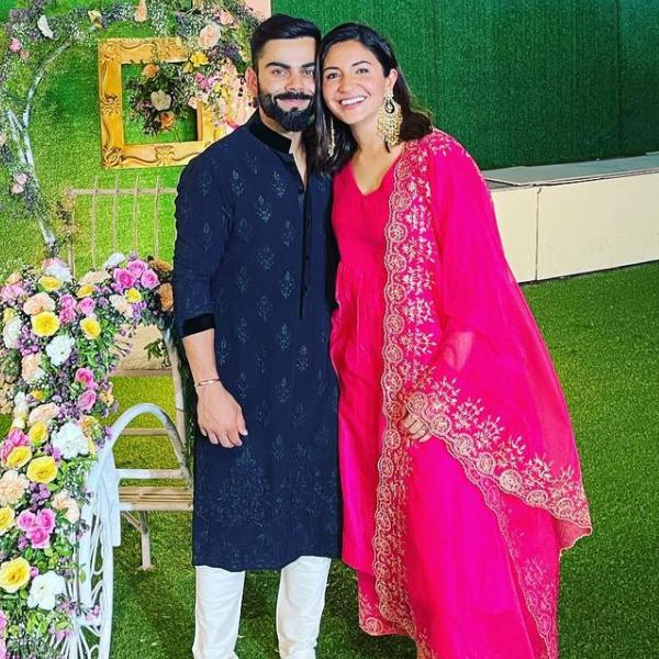 Ethnic elegance
As well as he carries formal looks, Kohli can also pull off ethnic outfits. Here, he is wearing a simple yet elegant blue kurta witha dash of black, which he paired with white pants. 