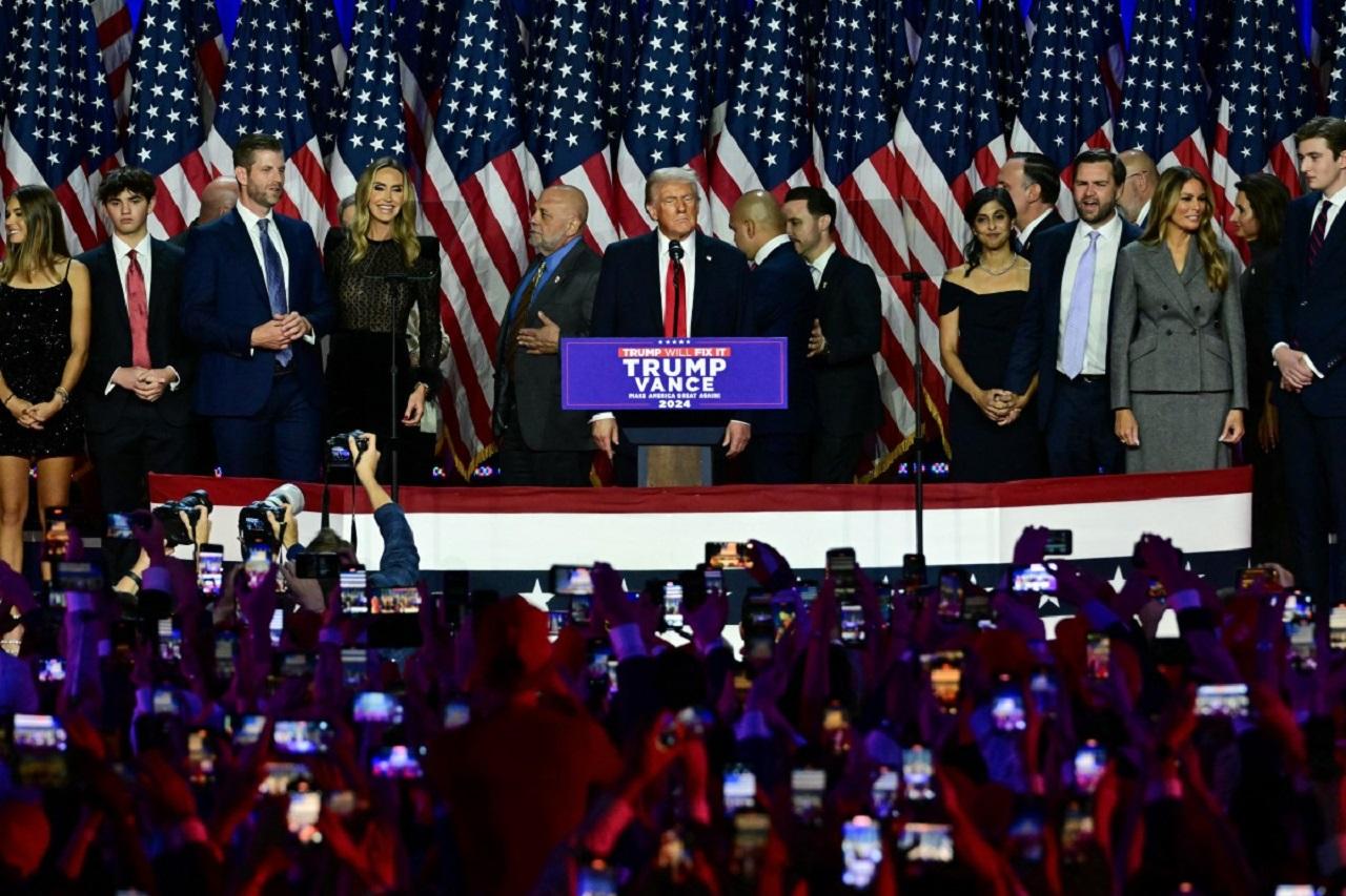 Addressing his supporters at West Palm Beach in Florida, Trump declared his victory in the presidential, calling the mandate 