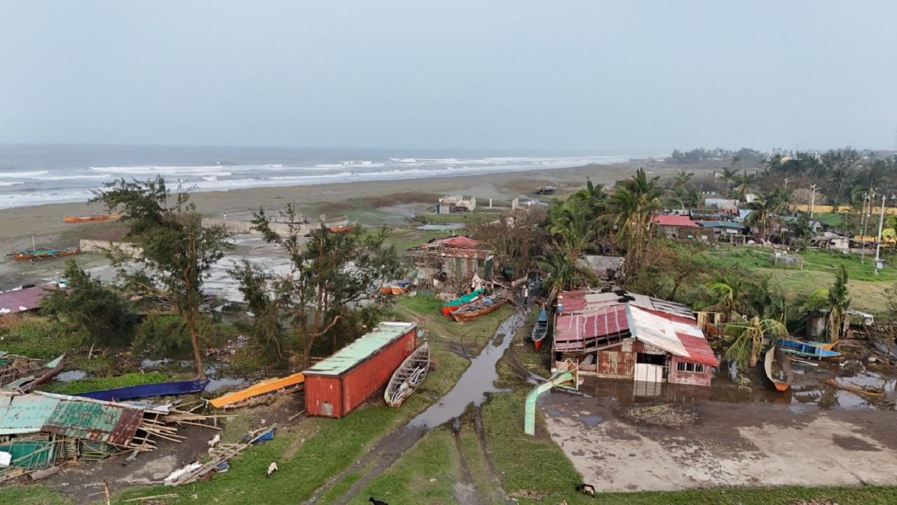 After making landfall in Aurora on Monday morning with sustained winds of up to 130 kilometers (81 miles) per hour and gusts of up to 180 kph (112 mph), the typhoon was expected to barrel northwestward across Luzon, weaken as it crosses a mountain range and then blow into the South China Sea