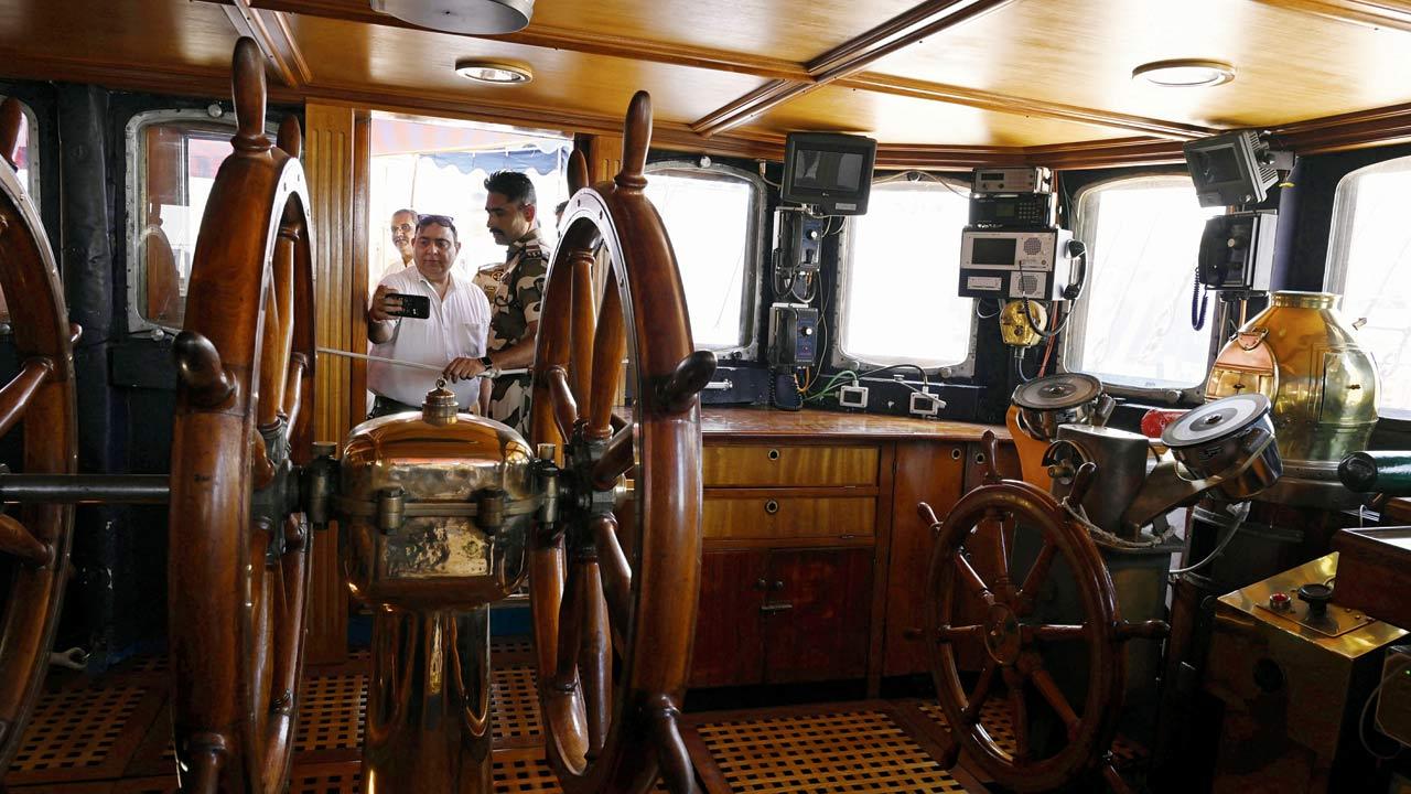 Although equipped with modern navigation systems, the ship still retains its classical design