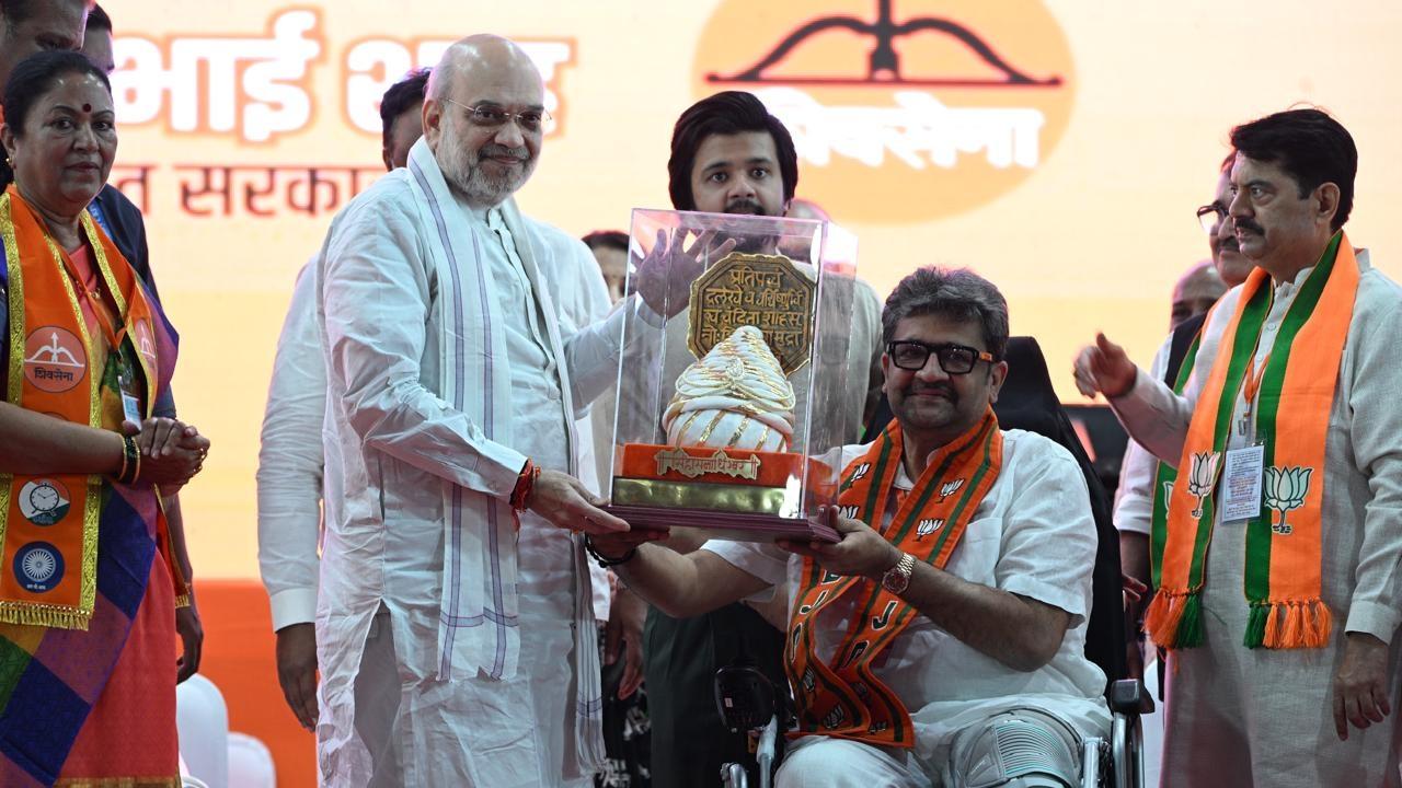 After that, Shah was scheduled to visit to Kandivali’s Mahavir Nagar, where he will arrive at Saptah Maidan near Kamla Vihar Sports Club