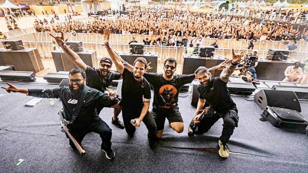 Bhayanak Maut at Bandland Rock Festival, Bengaluru. Pic/Abhishek Gupta
