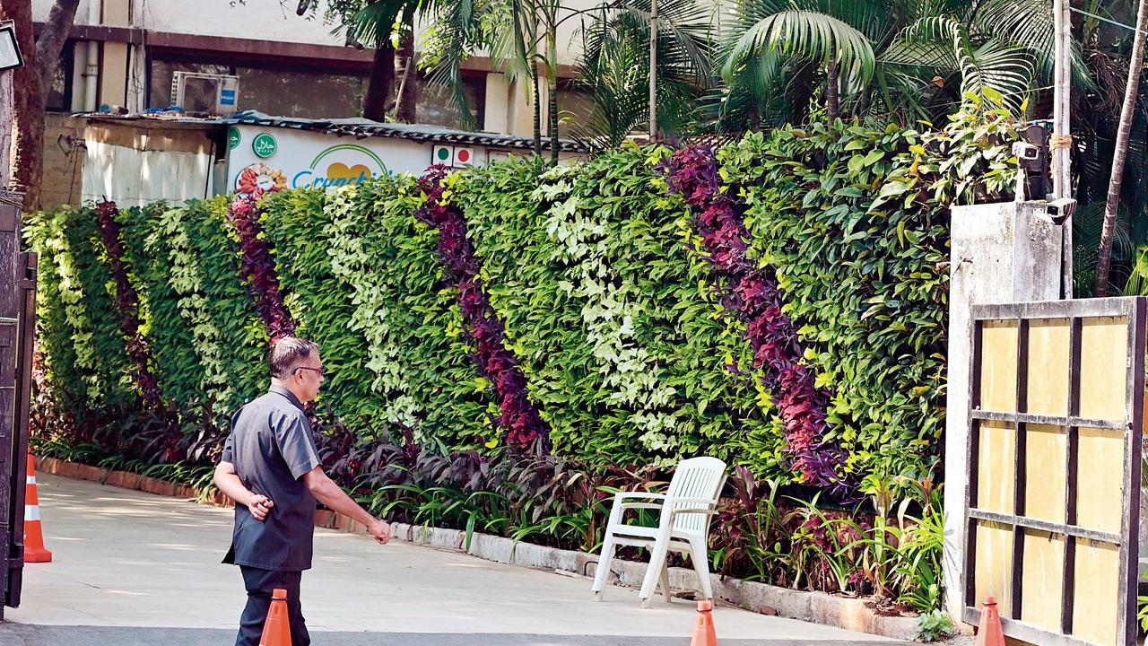 The outside of Otters Club in Bandra West on Wednesday. Pic/Nimesh Dave