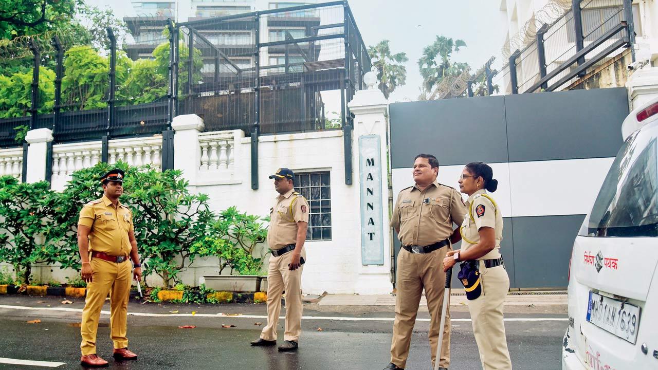 Salman Khan’s home, Galaxy Apartments. Pics/Shadab Khan