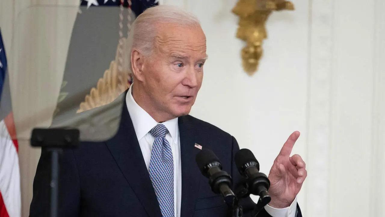US Prez Biden suggests he'd like to smack 'macho guys' during final campaign stop