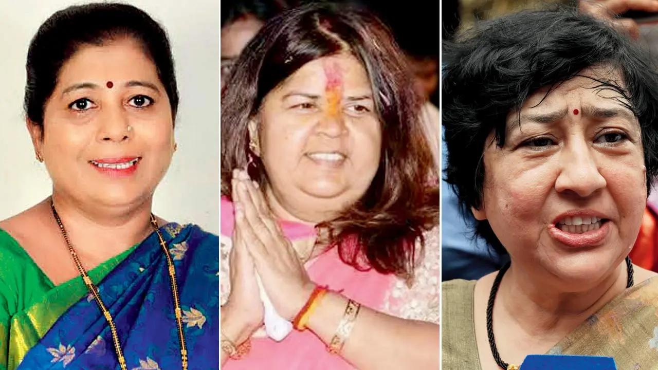Bharatiya Janata Party (BJP) has fielded three women candidates: Manisha Chaudhary (Borivli); Vidya Thakur (Goregaon); Bharati Lavekar (Versova), all sitting MLAs from the Western Suburbs