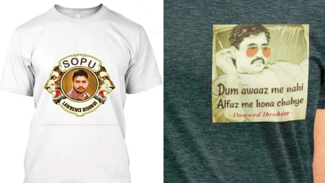 Bought a Lawrence Bishnoi, Dawood Ibrahim T-shirt online? Cops to come after you