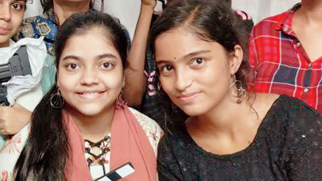 (From left) Mehak Shaikh and Priya Jha in a moment from the shoot