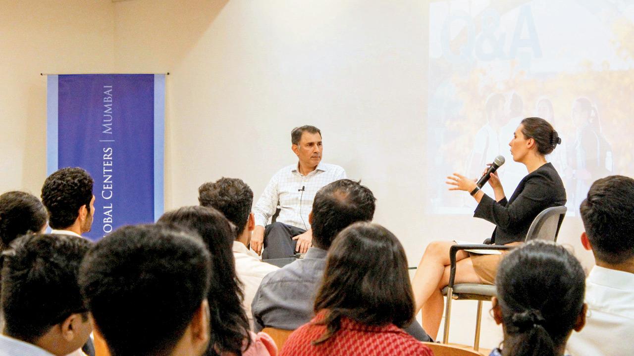 A previous session at the Columbia Global Center at Nariman Point