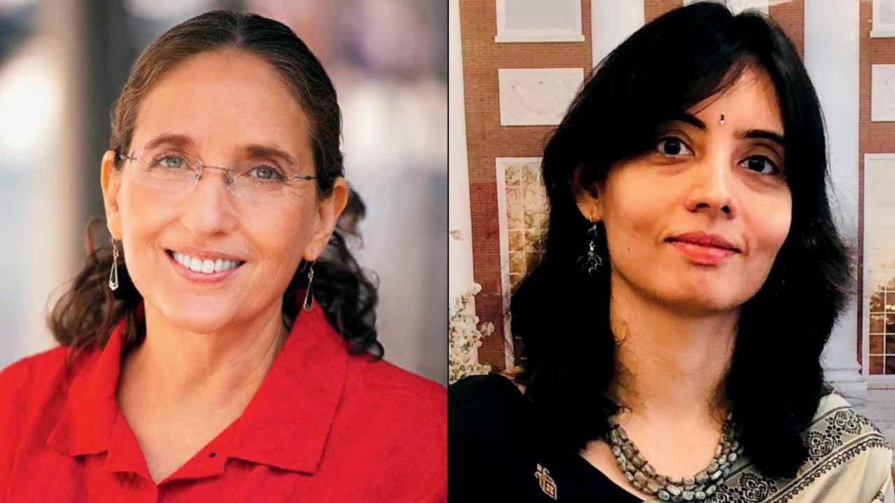 (From left) Ruth DeFries; Rachna Tahilyani