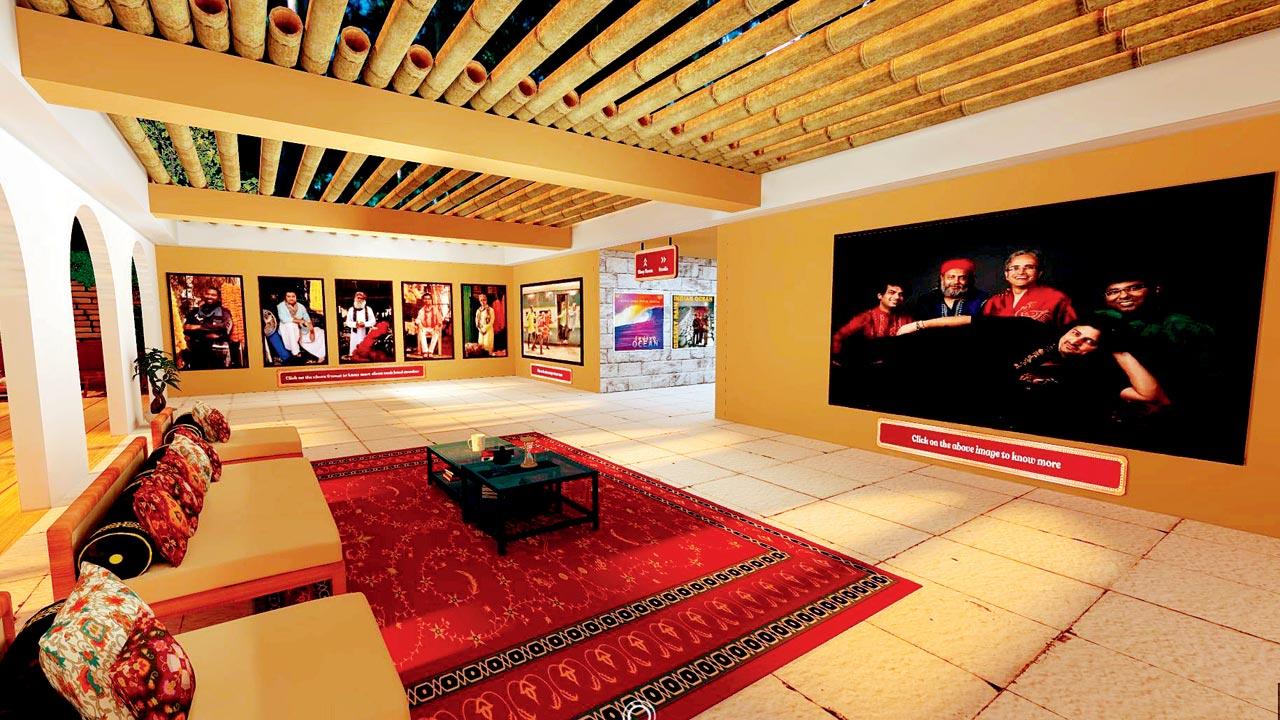 The lounge room offers exclusive content and stories from each of the band members 