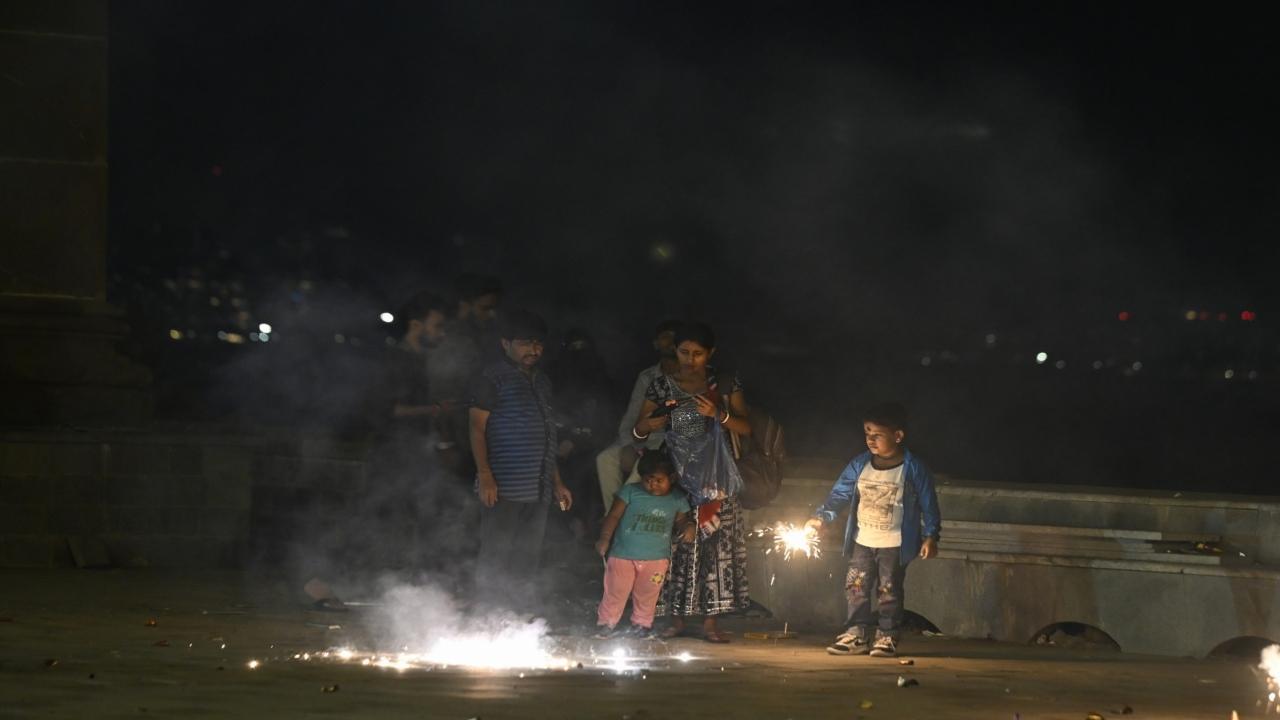 IN PHOTOS: Mumbai sparkles with fireworks on Diwali night