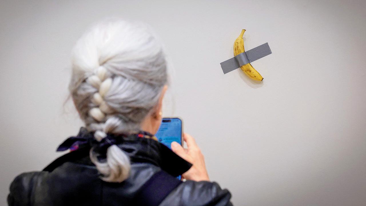 Duct-taped banana sells for $6.2 million at art auction
