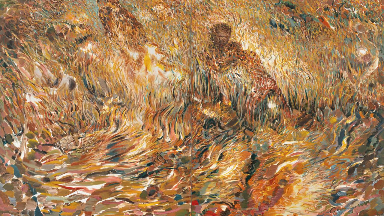 Familiar Path, acrylic on canvas. Pics Courtesy/Amitesh Shrivastava, Project 88, Anil Rane