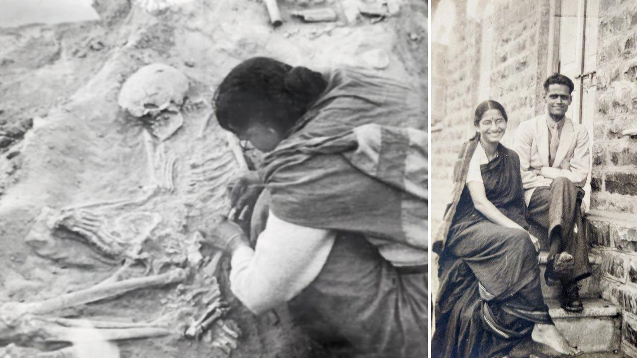 Fieldwork in 1944. Pics Courtesy/Urmilla Deshpande; (right)  Iru and Dinu at the house on Law College Road, 1931