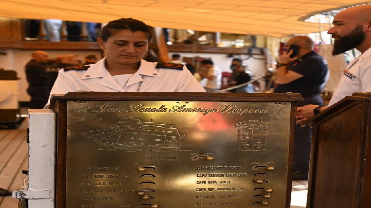 Vice-Admiral Antonio Natale, Commander Naval Personnel Education of the Italian Navy, is also on a visit to Mumbai