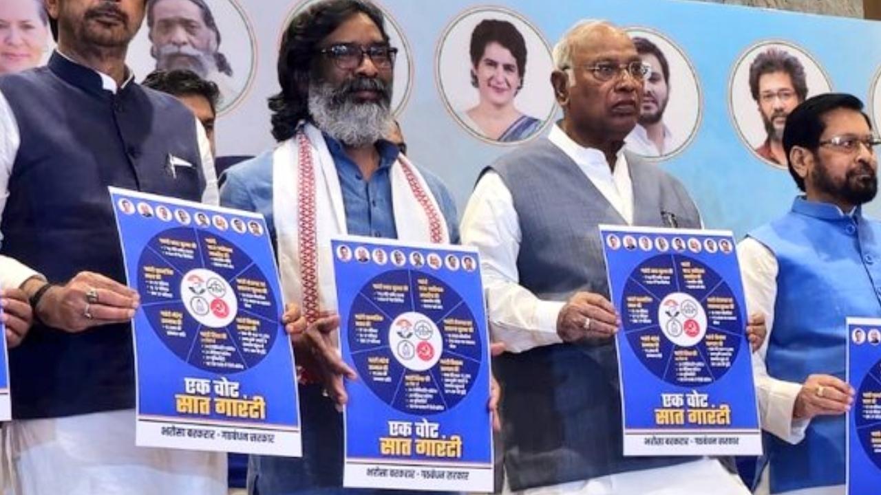The '7 guarantees', the election manifesto of the INDIA bloc, includes social justice by enhancing reservations for STs to 28 per cent from 26 per cent, SCs to 12 per cent from 10 per cent and OBCs to 27 per cent from 14 per cent at present