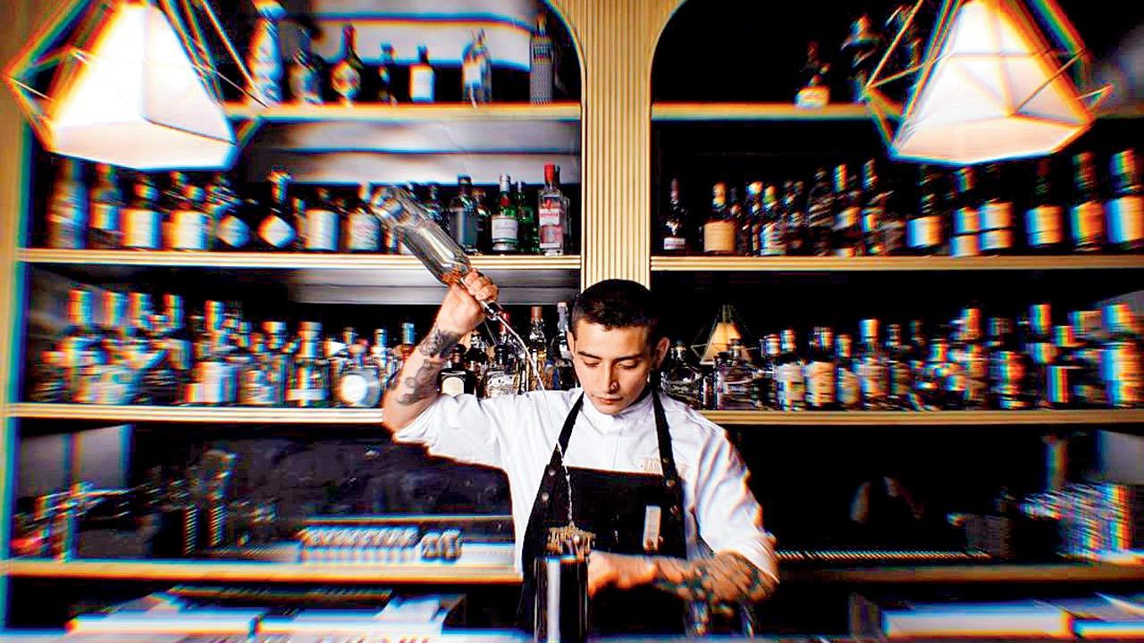 Javier Rodríguez behind the bar. Pics Courtesy/Instagram