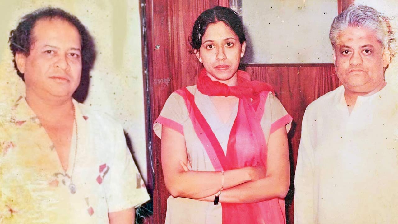 The singer (C) often worked with composers Laxmikant-Pyarelal