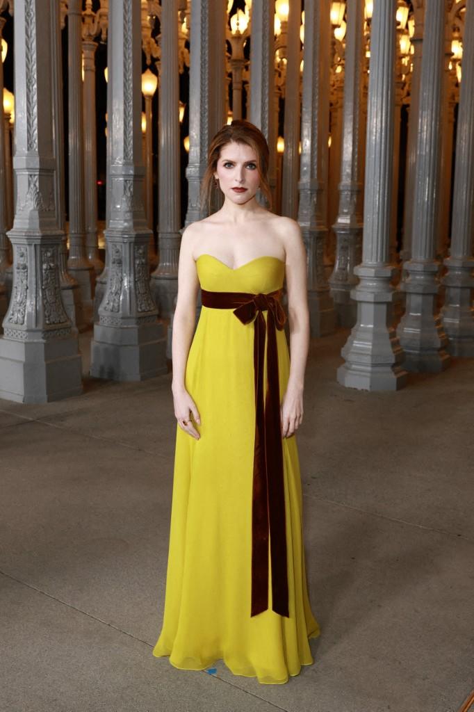 US actress Anna Kendrick attends the LACMA Art+Film Gala at the Los Angeles County Museum of Art 