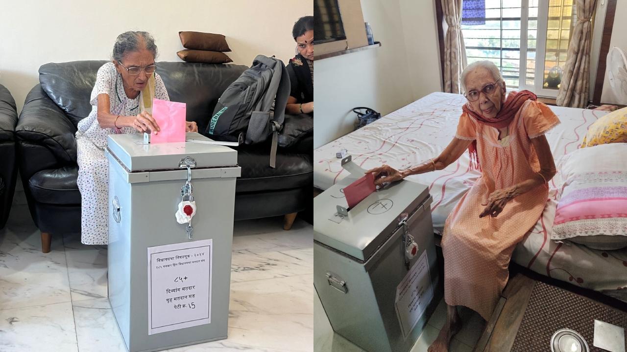 Maharashtra elections 2024: Over 270 senior citizens, disabled people vote from home in Malabar Hill