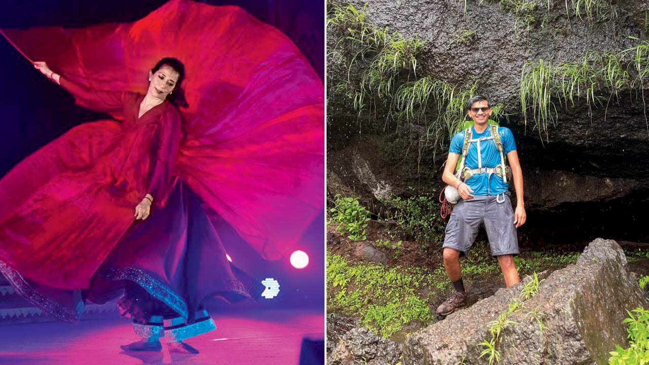 (left) Zia Nath’s spirituality extends to dance and is deeply influenced by Sufi, Zen, and Osho’s teachings; (right)Aaditya Shah, the co-founder of Rock  and Anchor