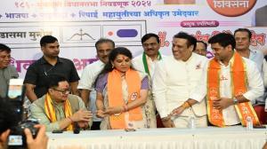 IN PHOTOS: Union Minister Kiren Rijiju, Govinda campaign for Mahayuti in Mumbai 