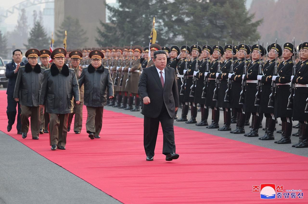 During the speech at the exhibition, Kim touched on the failed summits without naming Trump