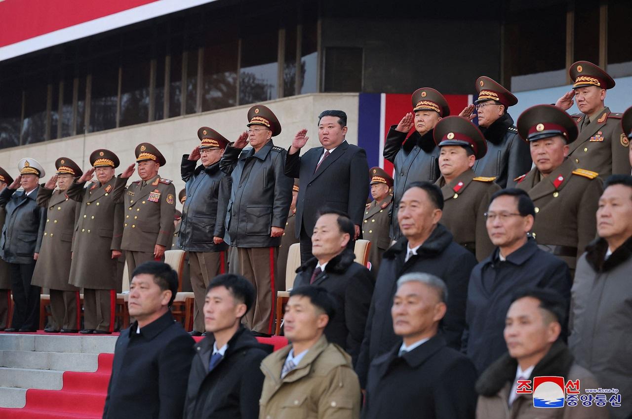 Kim spoke Thursday at a defence exhibition where North Korea displayed some of its most powerful weapons, including intercontinental ballistic missiles designed to target the US mainland as well as artillery systems and drones, according to text and photos published by the North's Korean Central News Agency. While meeting with army officers last week, he had pledged a 