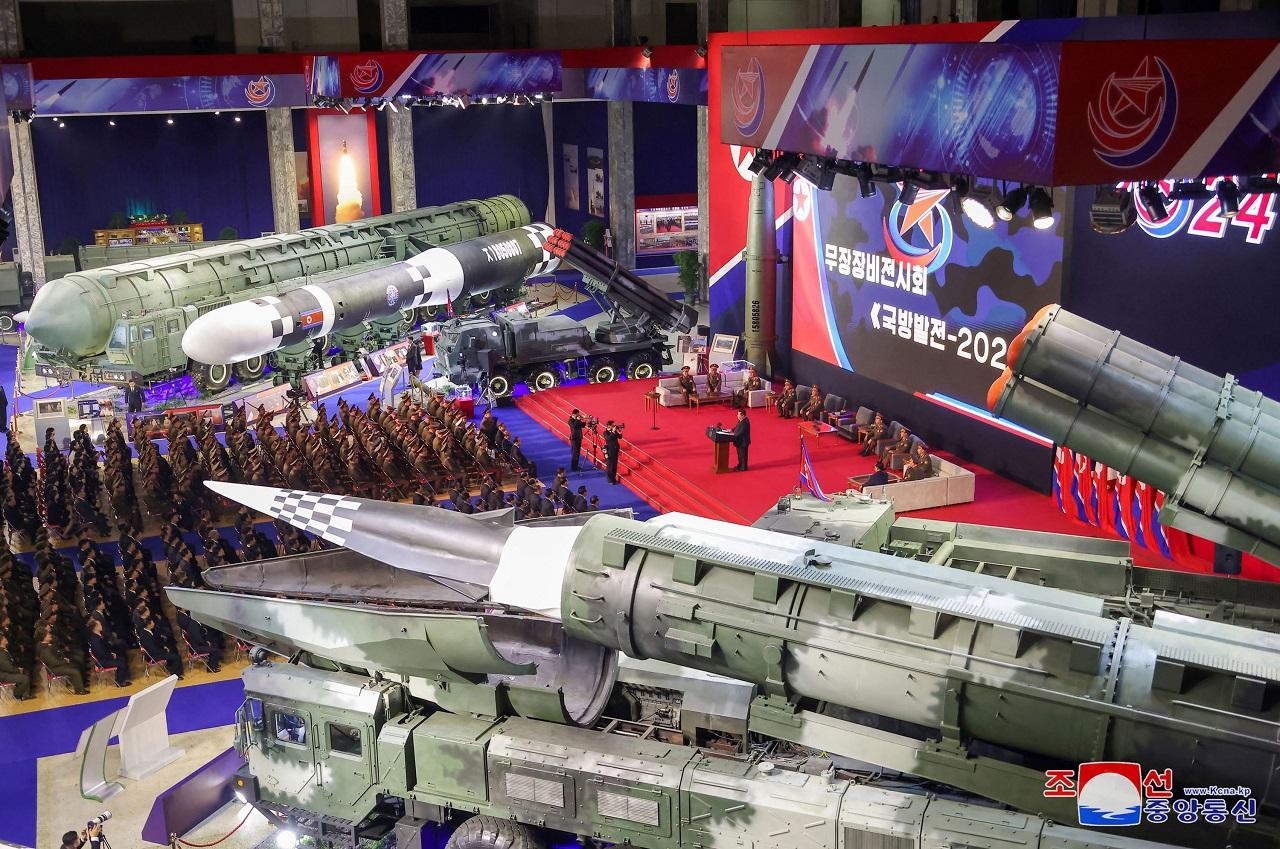 North Korea also held a major arms exhibition in July last year and invited a Russian delegation led by then-Defence Minister Sergei Shoigu, who was given a personal tour by Kim that included a briefing on the North's expanding military capabilities, in what outside critics likened to a sales pitch
