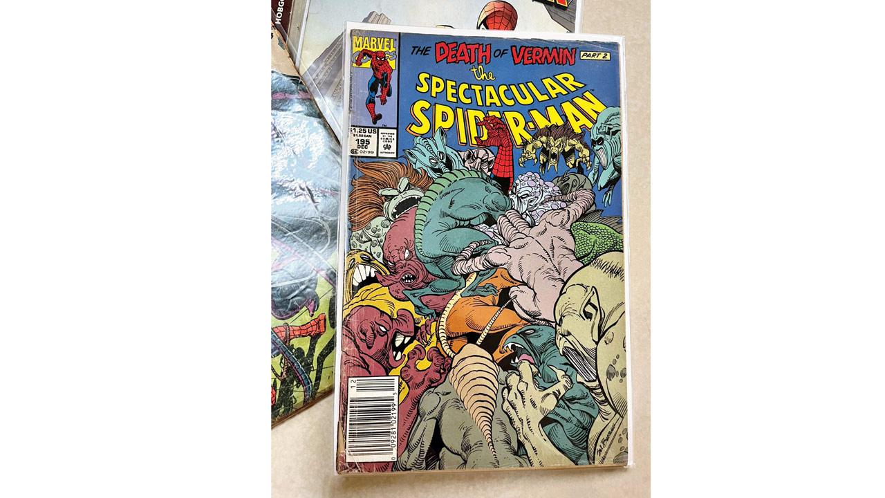 A 1992 Spider-Man comic from Kini’s collection 