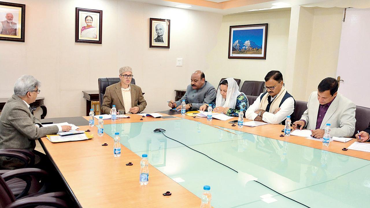 CM Omar chairs first cabinet meeting