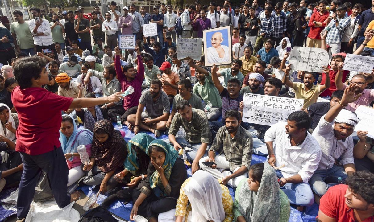 UPPSC exam date row: 'One day, one exam' demand students as protest enters third day