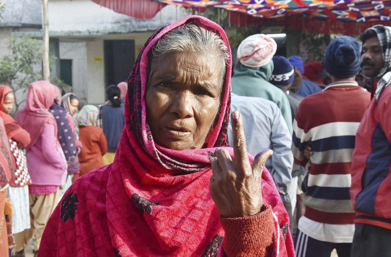 Voting began at 7 AM in 14,218 booths across 12 districts and will continue till 5 PM