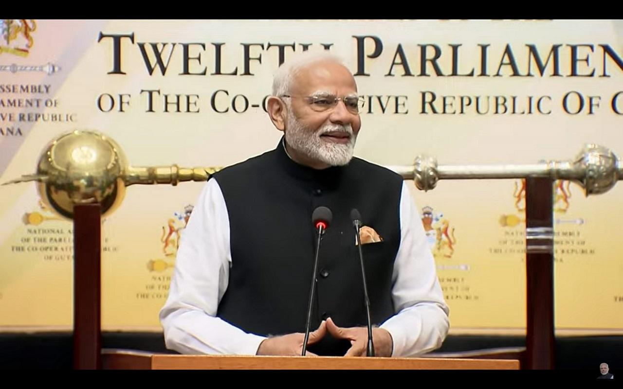 Showcasing India's foreign policy approach, PM Modi noted that India has never moved forward with selfishness
