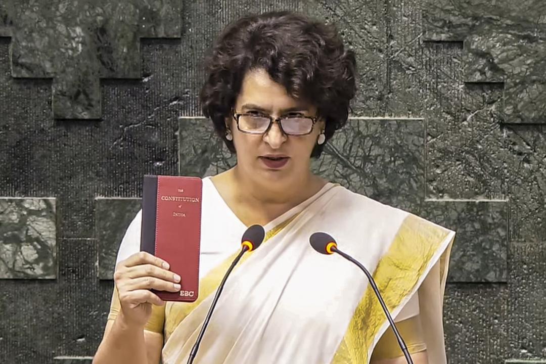 In Photos: Constitution copy in hand, Priyanka Gandhi takes oath as Lok Sabha MP