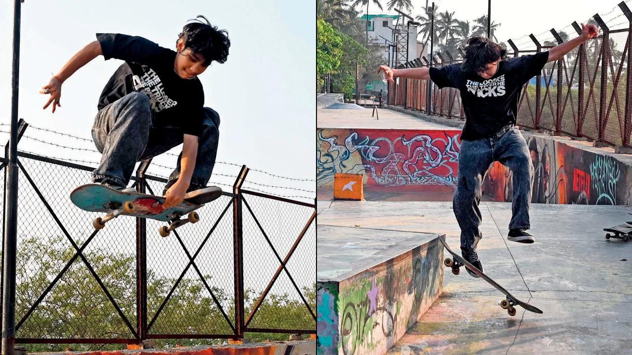 Where the OGs roll
With an easy level bowl setup for children and beginners, and railings and ledges and rails for those chasing the high from stunts, this skatepark is a great introduction to not just the sport, but also the culture that keeps it alive. (In pic: The skatepark hosts multiple ledges. PICS/KIRTI SURVE PARADE)
At: Carter Road Skatepark, near the Office of the Additional Commissioner of Police, Bandra West.