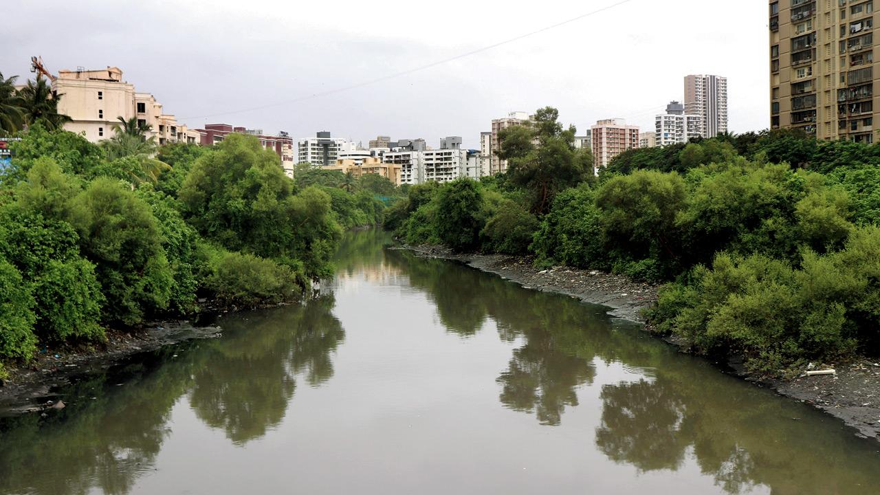 Mogra Nallah, where the station will be built. File pic