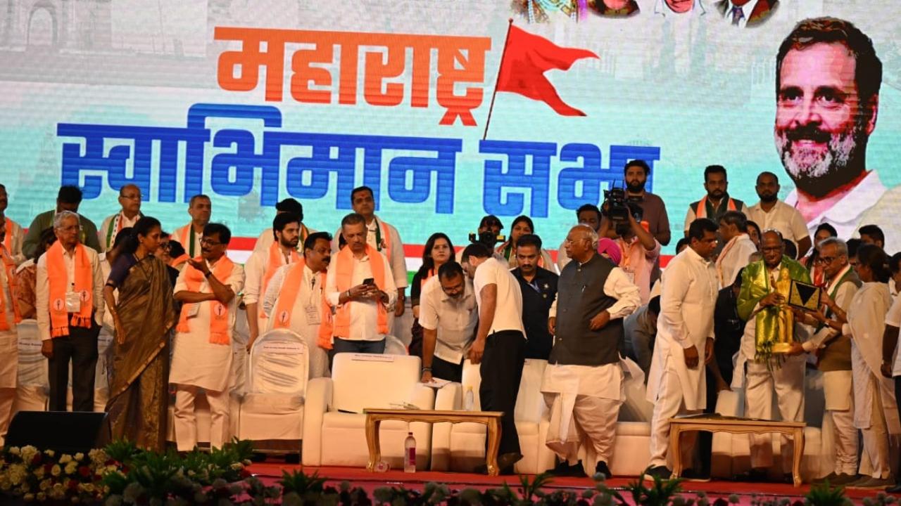Allowance of Rs 4,000 per month for unemployed youth, health insurance up to Rs 25 lakh and free medicines were the other guarantees announced at a gathering addressed by top MVA leaders at the BKC ground