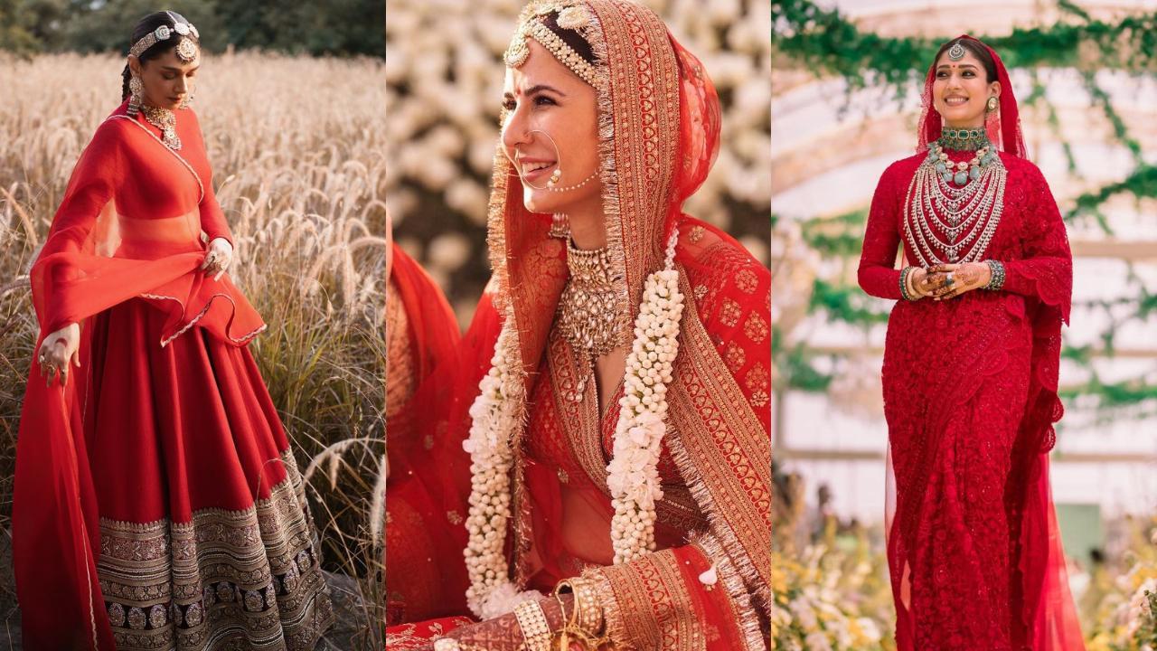 From Katrina Kaif to Aditi, actresses who dazzled as stunning red brides