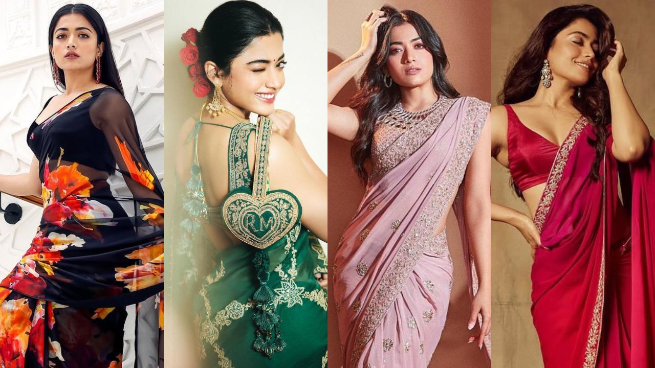 Rashmika Mandanna aka Srivalli’s stunning saree looks as Pushpa 2 releases