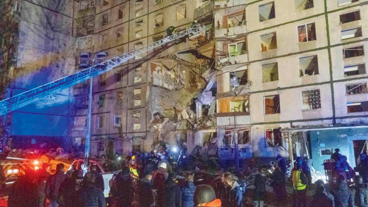 Russian bomb hits residential building, kills 12-yr-old boy